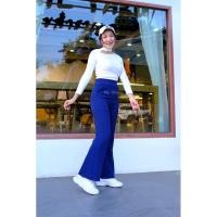 ราคา กางเกงขาม้า ผ้ายืด สาวอวบ หุ่นเพรียว เนื้อผ้าวูลเวฟ สาวอวบใส่สบาย (23304201920)