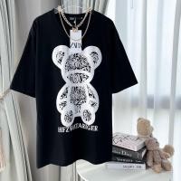ราคา Zara 2024 เสื้อยืดโอเวอร์ไซส์ป้าย zara ผ้า Cotton S 5XL (22120099691)