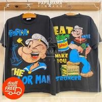 ราคา ย้อนยุค POPEYE Bio Washed tag original Bootleg แท้ เสื้อวินเทจ เสื้อการ์ตูน ป๊อปอาย men tshirt vintage shirtS 5XL (24222916667)