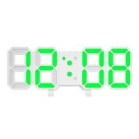 ราคา 3D LED Clock เกรดตัวTop นาฬิกาอิเล็กทรอนิกส์เรืองแสง นาฬิกาติดผนัง นาฬิกาแขวน นาฬิกาดิจิตอล LED ตั้งโต๊ะ หรี่แสงอัตโนมัติ (20372102737)