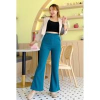 ราคา กางเกงขาม้า ผ้ายืด สาวอวบ หุ่นเพรียว เนื้อผ้าวูลเวฟ สาวอวบใส่สบาย (23304201896)