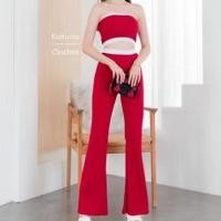 ราคา ชุดเซ็ทขายาวงานเรียบๆ ชุดเซ็ตสีพื้น 2 ชิ้น งานแยกชิ้น เสื้อเกาะอก กางเกงขายาว ชุดเข้าเซ็ต (16856663235)