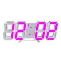 ราคา 3D LED Clock เกรดตัวTop นาฬิกาอิเล็กทรอนิกส์เรืองแสง นาฬิกาติดผนัง นาฬิกาแขวน นาฬิกาดิจิตอล LED ตั้งโต๊ะ หรี่แสงอัตโนมัติ (20372102740)