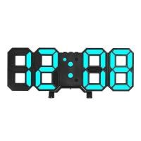 ราคา 3D LED Clock เกรดตัวTop นาฬิกาอิเล็กทรอนิกส์เรืองแสง นาฬิกาติดผนัง นาฬิกาแขวน นาฬิกาดิจิตอล LED ตั้งโต๊ะ หรี่แสงอัตโนมัติ (20372102747)