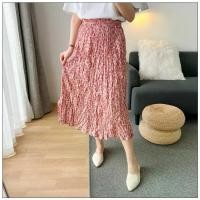 ราคา กระโปรงทรงเอเอวสูงพิมพ์ลายดอกไม้ เอวยางยืด สไตล์เกาหลี ไซส์ใหญ่ กระโปรงทรงเอทรงเอเอวสูงสำหรับผู้หญิงไซส์ใหญ่ (24443558887)