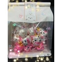 ราคา ตัวเปล่า ไม่รวมเหรียญ น้องวัวสู้งาน สีขาว ชมพู 30 ชิ้น (22656529629)