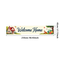 ราคา Home Decor Garden Backdrop Entrance Decoration Housewarming Event Sign Background Porch Party Family Gathering Garden Welcome Welcome Outdoor Party Banner (23797878561)