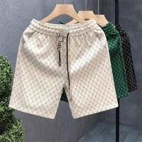 ราคา ผ่านกางเกงขาสั้นแบบลำลองแฟชั่นฤดูร้อนสำหรับผู้ชายทรงหลวมแนวสปอร์ตห้ากางเกงขาสามส่วน (24339229712)