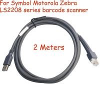 ราคา 2M 6FT Barcode Reader USB Cable LS2208 A LI2208 LS4278 STB4278 LI4278 Flatted USB to RJ45 Compatible for Motorola Symbol Zebra Barcode Scanner (23937433114)