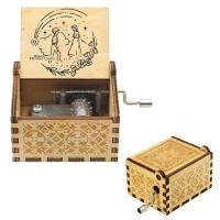 ราคา Howl Castle Music Box ธีมอะนิเมะเพลง Merry Go Round of Life ไม้ Hand Cranked Musical Box ของขวัญวันเกิดปีใหม่ (23440519119)