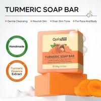 ราคา Turmeric Essential Oil Soap Gentle Exfoliation Natural Turmeric For Womens Face Wash Soap Glow Bar (24229606066)