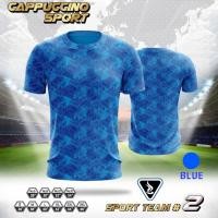 ราคา เสื้อกีฬา cappuccino รุ่น Sport team 2 เสื้อกีฬา ผ้าโพลีเอสเตอร์ น้ำหนักเบา สวมใส่สบาย ระบายอากาศได้ดี MINI MALL FOOTBALL CLUB (23337278459)