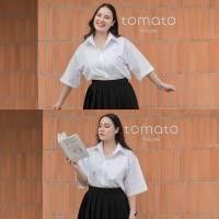 ราคา เสื้อนักศึกษาทรงบอย ทรงบอยสาวอวบ ไม่เข้ารูปทรงผู้ชาย Sz 36 56 (22876914681)