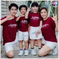 ราคา เสื้อยืด คู่รัก ทีม ครอบครัว ลาย LOVE (21316192442)