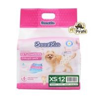 ราคา SurePad Pet Diapers ผ้าอ้อมสุนัข ฝึกขับถ่าย แพมเพิส ผ้าอ้อมกันฉี่ เหมาะกับสุนัขเพศเมียหรือช่วงมีประจำเดือน มีหลายไซซ์ (11740442416)
