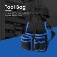 ราคา Multipurpose Waist Pockets Electrician Tool Bag Organizer Carrying Pouch (24409989376)