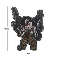 ราคา แพทช์ตลกพร้อมตะขอและห่วงยุทธวิธีสัตว์ป้ายหมีฉลามเสือหมาป่าเป็ดAppliqueเย็บปักถักร้อยเสื้อผ้าสติกเกอร์ (24206350386)