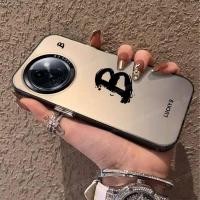 ราคา Vivo Y39 5G Case Shockproof Phone Case Lucky Letter Matte Hard Phone Case Cover (24120232242)