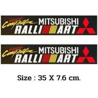 ราคา สติกเกอร์ Mitsubishi Ralliart สติกเกอร์ PVC กันน้ำ ทนแดด แต่งรถ มิตซูบิชิ ติดรถ ติดกระจก ข้างรถ ท้ายรถ สปอยเลอร์ ประตู รถยนต์ รถกระบะ รถซิ่ง JDM Racing Car Trition Lancer Evolution Mirage Attrage Paje