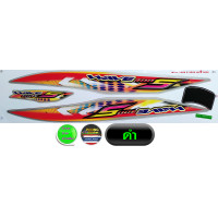 ราคา สติ๊กเกอร์ Honda WAVE 100S รุ่น9 ปี2006 u box สติ๊กเกอร์ เวฟ100S รุ่น9 ปี2006 ยูบ็อค สีสวย สีสด สีไม่เพี้ยน (1620260722)