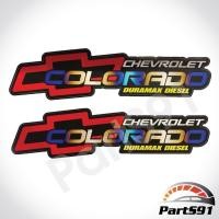 ราคา สติ๊กเกอร์ COLORADO ลายไทเทเนี่ยม ติดท้ายกระบะ 1 ชุดมี 2 แผ่น (765386152)