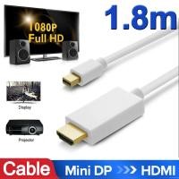 ราคา สาย Mini Display Port to To Hdmi Cable Thunderbolt Displayport Mini Display Port DP to HDMI Male Adapter cable ยาว 1 8m 3m (4453144648)