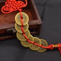 ราคา เหรียญจีนโบราณ 6 เหรียญ ห้อยด้ายแดง Feng Shui 6 Lucky Coin แถมเหรียญ12ราศี 1เหรียญ (671732893)