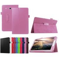 ราคา สำหรับ Samsung Galaxy Tab A 7 0 SM T280 T285 Tab A 8 0 2017 SM T380 T385 Tab S2 8 0 SM T710 T713 T715 T719 Tab E 8 0 SM T375 T377 T377A T377V กรณีสมาร์ทพลิกแม่เหล็กกันกระแทกลิ้นจี่รูปแบบเคสหนังแท้ (10