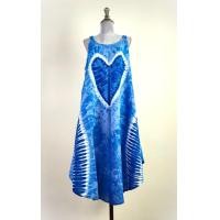 ราคา ชุดมัดย้อมทูโทน ย้อมสีคราม เดรสมัดย้อมสายเดี่ยว ถักเปีย2ข้าง อกเสื้อ 42 44 เสื้อยาว 42 ทรงสวย ใส่เที่ยว ใส่อยู่บ้าน ใส่นอน ใส่สบาย (24549221067)