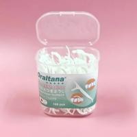 ราคา ไหมขัดฟัน ไหมขัดฟันญี่ปุ่น ORALTANA Dental Floss by Tanaphar แบรนด์ญี่ปุ่นแท้คุณภาพ 5 ดาว ไหมแท้ นุ่มลื่นดีมาก 100 ชิ้น 50เมตร (20795937859)