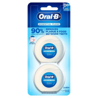 ราคา แพ็คคู่ Oral B Dental Essential Floss 50m Super Floss Waxed 50pcs ออรัลบี ไหมขัดฟัน (22635973747)