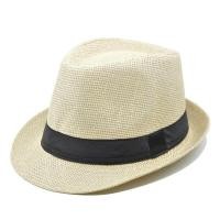 ราคา หมวกปานามาสาน ผู้ใหญ่ Straw Fedora สต็อคส่งจากไทย รอบหมวกด้านใน 58 ซม (18841981275)