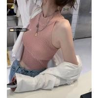 ราคา 2808 เสื้อกล้ามเว้าแขนลึก เสื้อครอปคล้องคอ เสื้อไหมพรมรัดรูป ผ้านิ่มใส่สบาย ใส่แล้วเซ็กซี่ (14606825320)