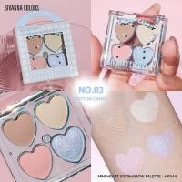 ราคา อายแชโดว์ ตกแต่งเปลือกตา Sivanna Colors Palette Eyeshadows Mini Heart HF544 (23752708908)