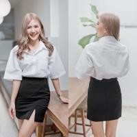 ราคา เสื้อนักศึกษาทรงบอย ทรงบอยแบบมีกระเป๋า และแบบไม่มีกระเป๋า ทรงบอยคอจีน ทรงผู้ชาย Oversize ทรงตรงไม่เข้ารูป (21393845837)