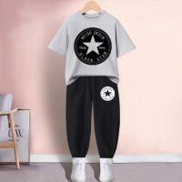 ราคา ชุดเซ็ทเด็กเสื้อยืด กางเกงขายาวใส่ได้ทั้งเด็กชายและเด็กหญิงลายสวยแฟชั่งนานาชาติชุดเซ็ทเด็กเสื้อยืด กางเกงขายาวผ้านุ่นใสสบาย H211 K211B (19664203071)