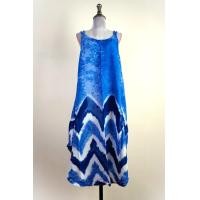 ราคา ชุดมัดย้อมทูโทน ย้อมสีคราม เดรสมัดย้อมสายเดี่ยว ถักเปีย2ข้าง อกเสื้อ 42 44 เสื้อยาว 42 ทรงสวย ใส่เที่ยว ใส่อยู่บ้าน ใส่นอน ใส่สบาย (24549221061)