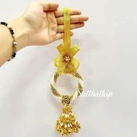 ราคา พวงมาลัย พวงมาลัยประดิษฐ์ พวงมาลัยมุกเงินทอง พวงมาลัยมุกประดิษฐ์ พวงมาลัยหน้ารถ พวงมาลัยมุกถัก (21132400795)