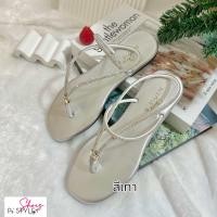 ราคา รองเท้าแตะ แบบสวม หูคีบ รัดส้น มี 6 สีพร้อมส่ง (23286827603)