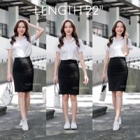 ราคา กระโปรงนักศึกษาทรงเอ กระโปรงทรงเอผ่าหลัง ความยาว 20 22 24 26 นิ้ว (21394322893)