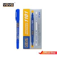 ราคา YOYA ปากกาเขียนซีดี 2 หัว น้ำเงิน 1101 แพ็ค 12 (23986394002)