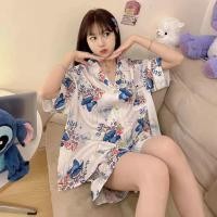 ราคา ชุดนอน ชุดนอนผ้าคอตตอน ลายใหม่ ชุดนอนผู้ใหญ่แขนสั้นขาสั้น ชุดนอนผ้าคอตตอน ผ้าฝ้าย ชุดนอนลายน่ารัก ชุดนอน (23978318313)