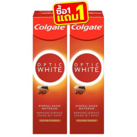 ราคา 1แถม1 Colgate Optic White Toothpaste 100g คอลเกต อ๊อฟติค ไวท์ ยาสีฟัน 100กรัม (12799370222)