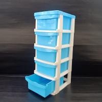 ราคา ชั้นวางของ ชั้นเก็บของ ตู้ลิ้นชัก ลิ้นชักใส่ของ ชั้นพลาสติก กล่องพลาสติก ลิ้นชัก 5 ชั้น ขนาดสูง 45 กว้าง17ลึก 22 เซน พลาสติกหนาเกรดเอ พร้อมส่งจากไทย (11937885377)