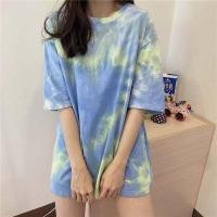 ราคา koki2shop พร้อมส่ง เสื้อยืดลายมัดย้อมพาสเทล Oversize สไตล์เกาหลี MUD04 (8354455519)