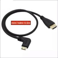 ราคา สายมินิ HDMI TO HDMI 0 5 เมตรหัวงอ 90 องศาข Black (337615882)