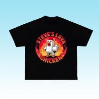 ราคา Lava Chicken Steve Miner Gamers เสื้อยืด เสื้อยืดไก่ลาวา Steves เสื้อยืดร้านอาหารไก่ลาวา (24367753473)