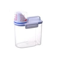 ราคา ERMENLED พร้อมถ้วยตวง กล่องเก็บธัญพืชในครัว โปร่งใส ปิดผนึก ถังธัญพืชปิดผนึก ใหม่ ป้องกันความชื้น กล่องเก็บข้าว การเก็บรักษาอาหาร (24579099111)