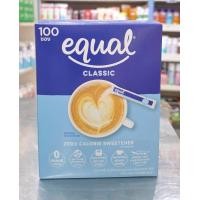 ราคา equal CLASSIC ผลิตภัณฑ์อิควล หญ้าหวาน ให้ความหวานแทนน้ำตาล น้ำหนักสุทธิ 100 กรัม 1 กล่องมี100 ซอง 50 ซอง 40 ซอง เลือกขนาด (24459264028)