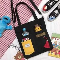 ราคา กระเป๋าผ้ามีซิป กระเป๋าเคียง กระเป๋าแฟชั่น มีซิบ เย็บซับใน ผ้านุ่ม กระเป๋าสะพายข้าง (113115981)